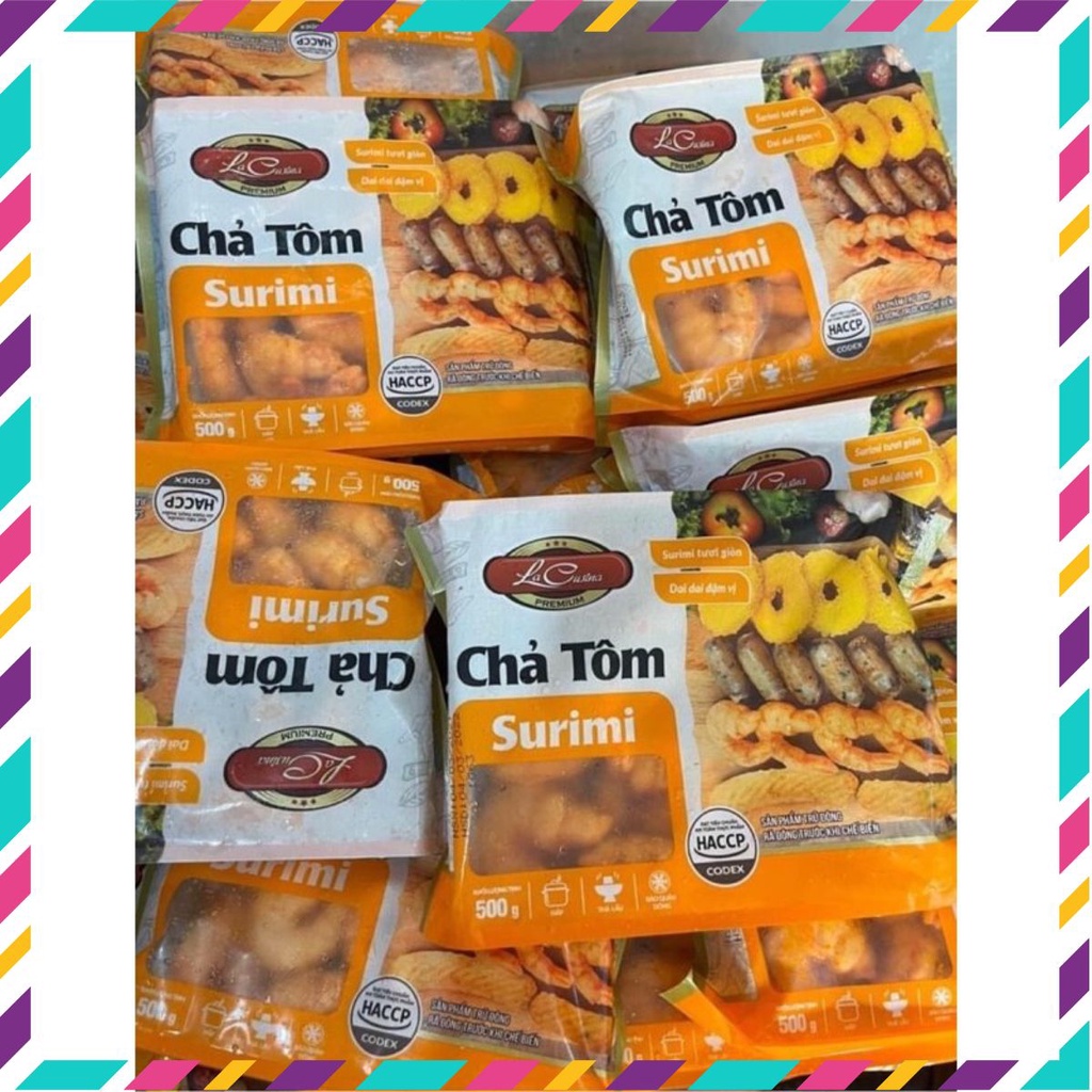 🍀Tôm con surimi🍀 Chả con tôm Surimi định hình 500g (chỉ bán tại HP)