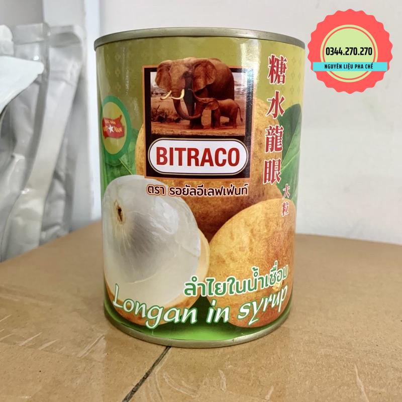 Nhãn ngâm Bitraco- Lon 565gr