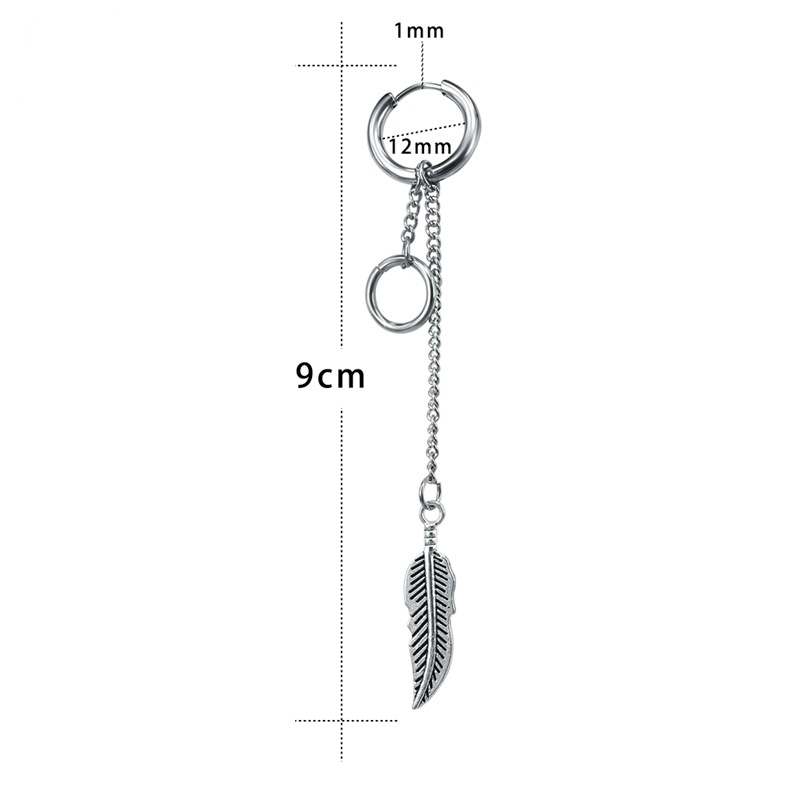 Bông Tai Dáng Dài Bằng Thép Không Gỉ Phong Cách Hàn Quốc Thời Trang