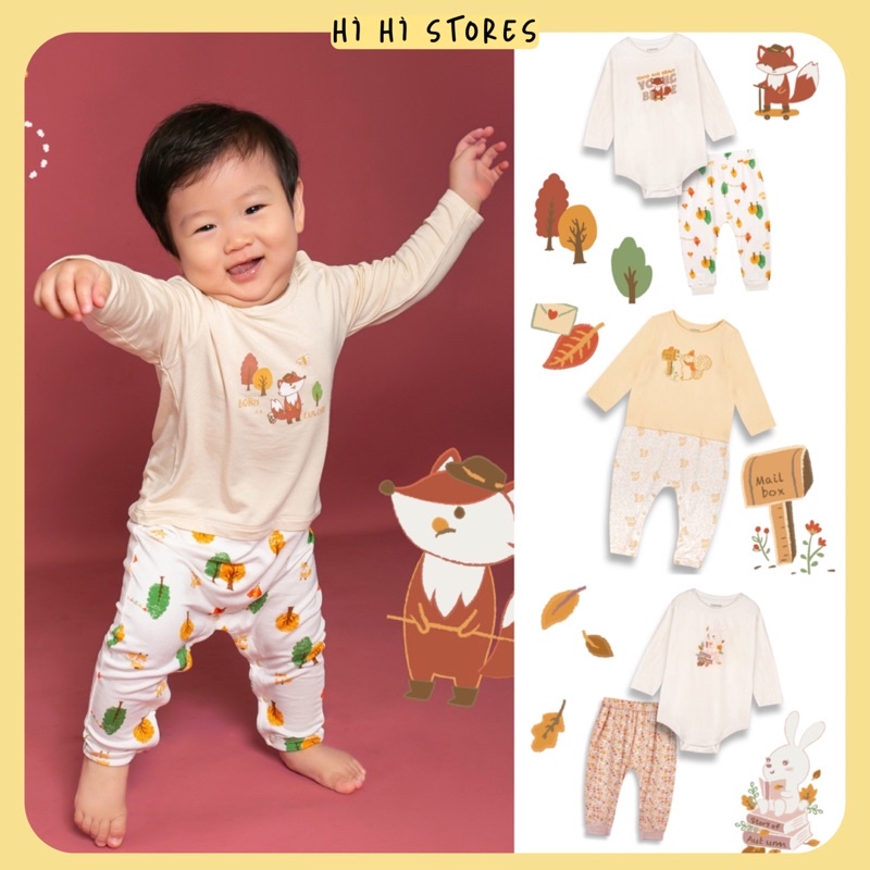 Chaang bộ body cúc vai, body chip Chaang Park cho bé AW22 hihistores