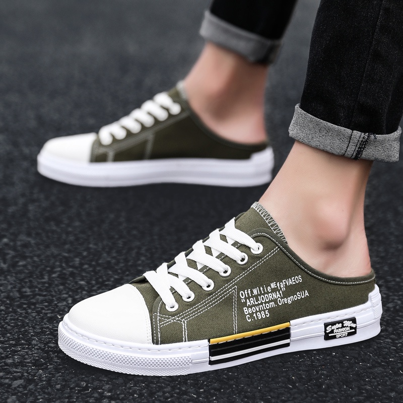 Già̀y lười vải canvas siêu nhẹ thời trang cho nam QK05