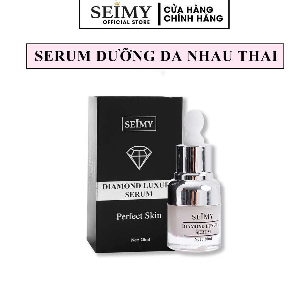Serum tinh chất dưỡng da nhau thai cừu Seimy - Diamond Luxury giúp da siêu căng bóng, trẻ hoá làn da
