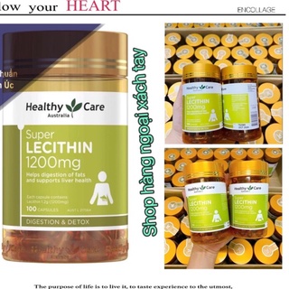 mầm đậu lành lecithin healthy care 1200mg