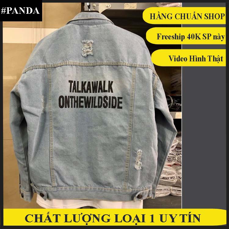 Áo Khoác JEAN XANH in TALKAWALK Unisex - NGƯỜI LỮ HÀNH 3 [HÌNH THẬT