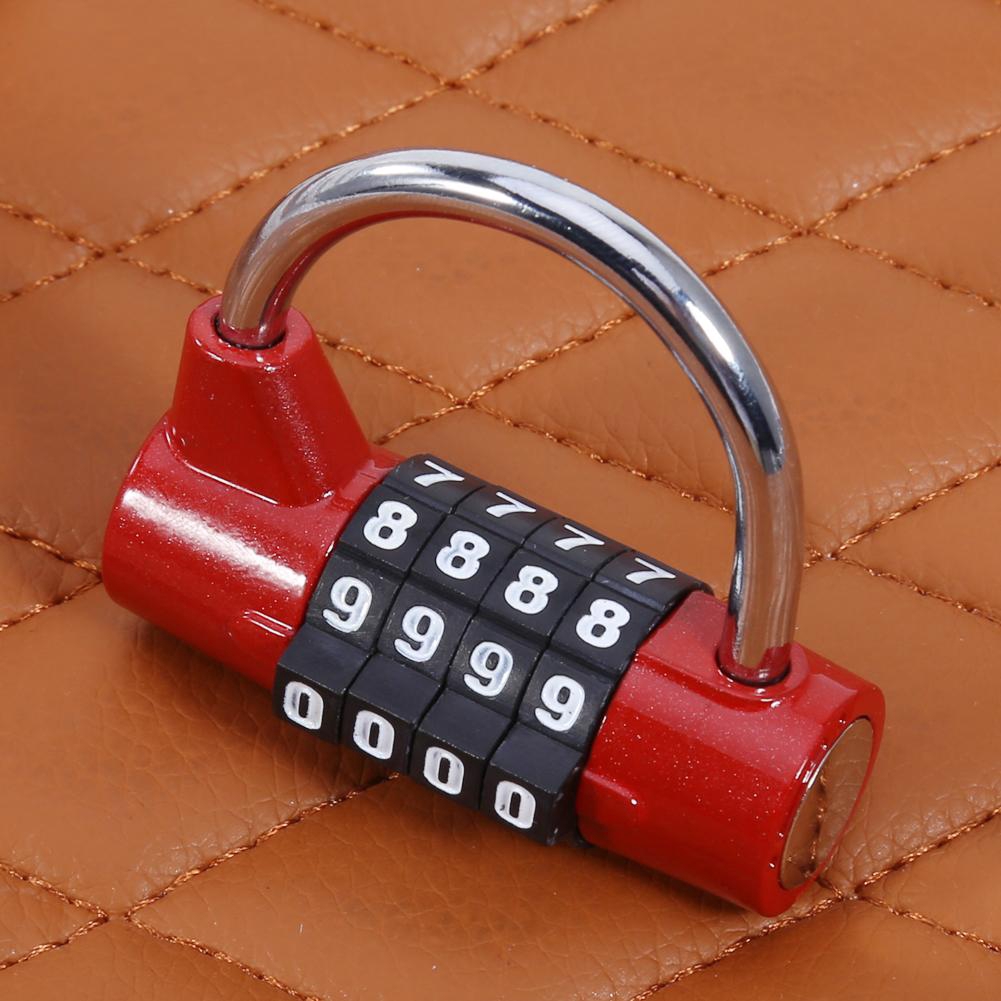 4 Digit Password Safety Lock Wide Shackle Combination Padlock New
