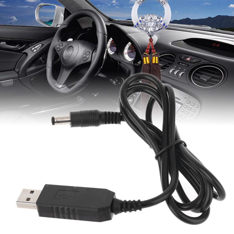 Dây Cáp Tăng Áp Bonjour Qc 3.0 Usb Sang Dc 12v 1.5a 5.5x2.1mm Cho Thiết Bị Phát Wifi Và Đèn Led 12v