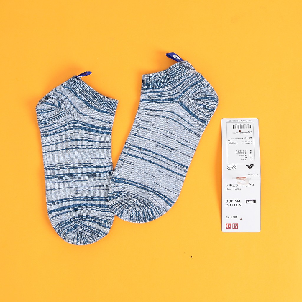 Tất cổ ngắn Uni, Tất lười cao cấp. Công nghệ Cotton dệt kim giúp mang lại thoải mái và thoáng mát cho đôi chân