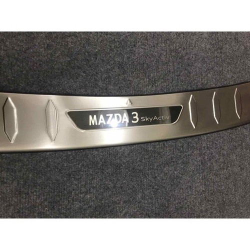 Chống trầy cốp trong, ngoài xe Mazda 3 sedan 2016- 2020, 2021, 2022 mẫu inox