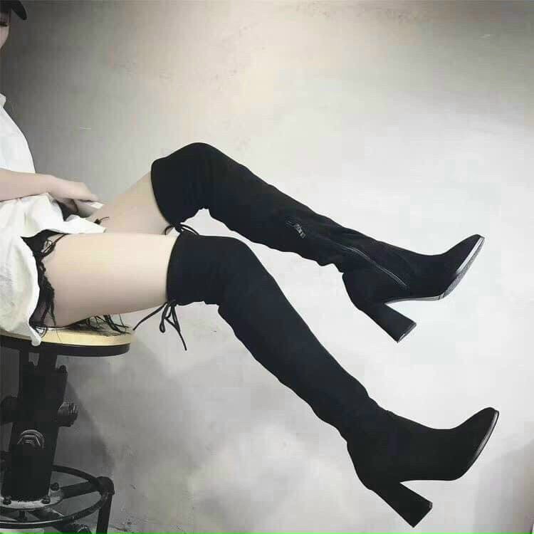 Bốt đùi gót vuông 5-7p cực xinh