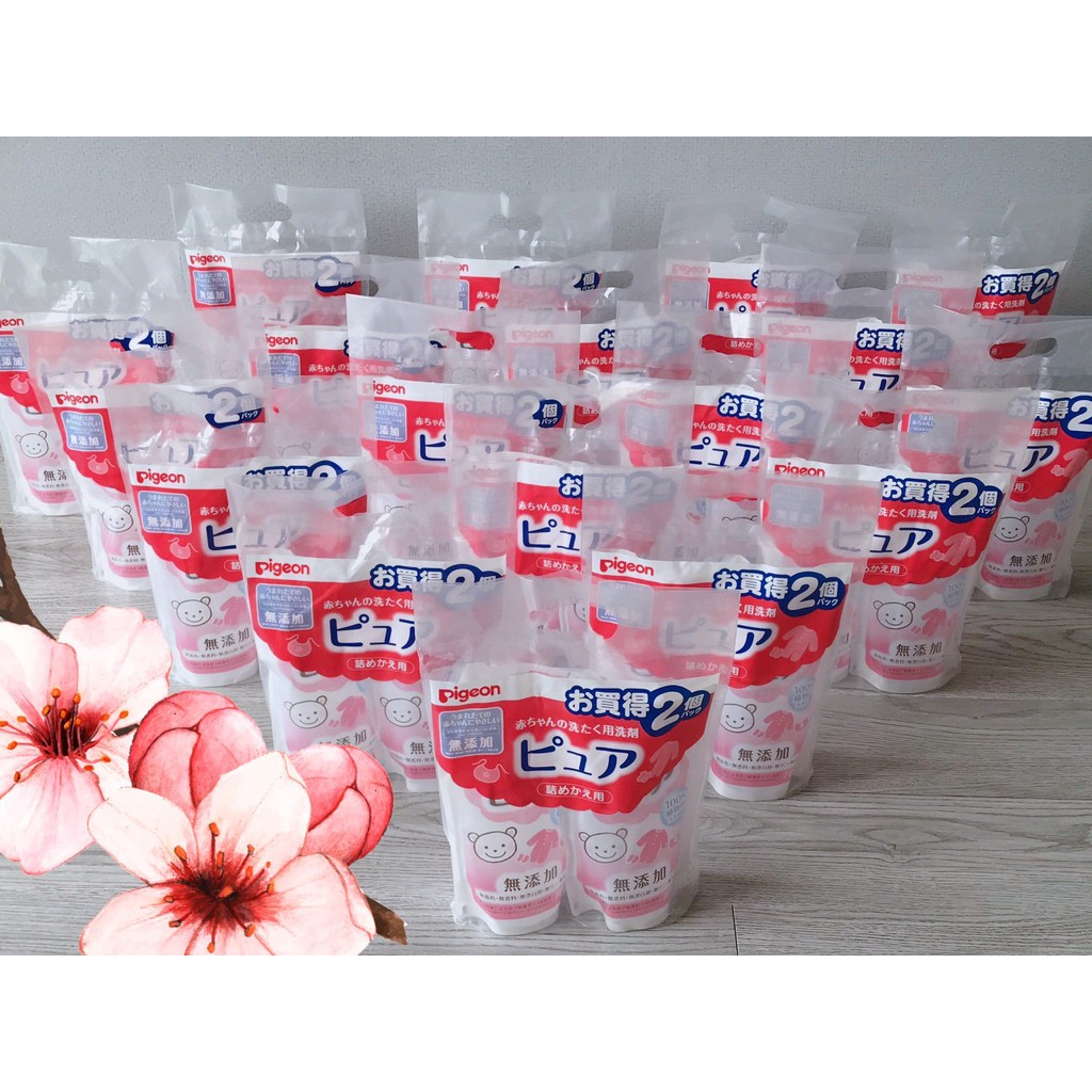 Nước giặt đồ cho bé Pigeon với 100% thành phần xà phòng gốc thực vật