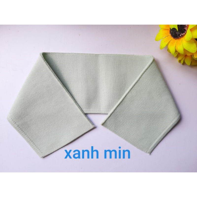 Bo cổ áo phông bản to 8.5cm nhiều màu