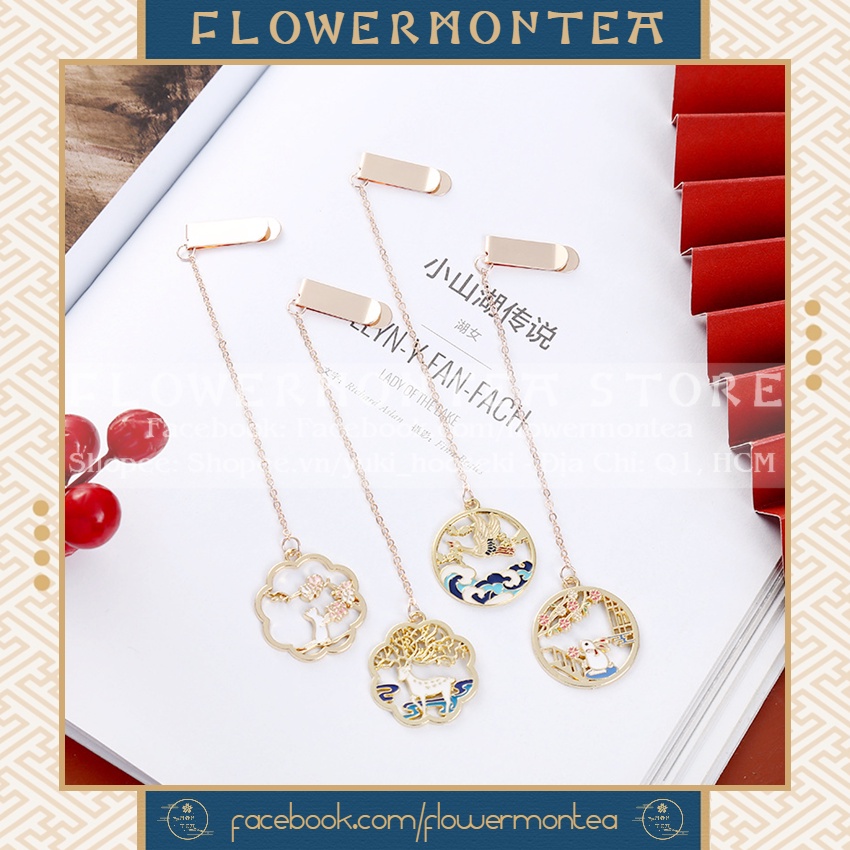 Thẻ Đánh Dấu Sách | Bookmark Dây Kim Loại - Cổ Phong 03