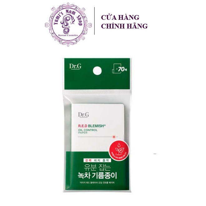 Giấy Thấm Dầu Dr.G R.E.D Blemish Oil Control Paper 70pcs