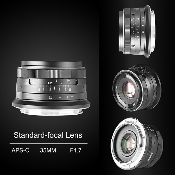 (CÓ SẴN) Ống kính Meike 35mm F1.7 - Lens đa dụng cho Sony E, Fujifilm, Panasonic Olympus M43 vàCanon EOS-M