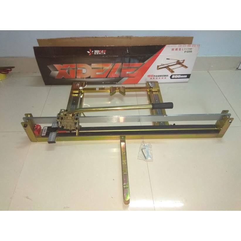 Máy cắt gạch siêu cứng  bàn đẩy tay cao cấp XIDELE Đài loan cắt 82cm.
