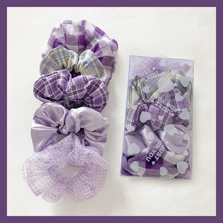 Set dây cột tóc scrunchies 5 cái - UniLabel