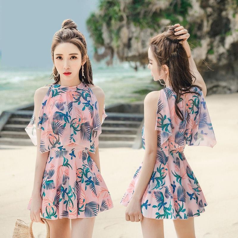 Bộ Đồ Bơi Phong Cách Mới Năm 2021 Kích Thước Lớn Che Bụng Kín Đáo