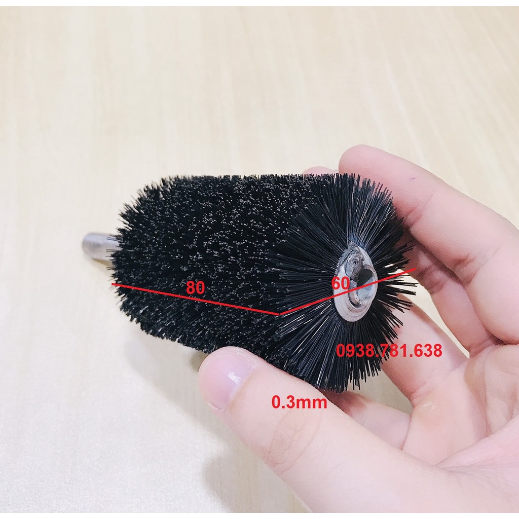 Chổi cước thông ống Nilong Đen lò xo cán 8*50*135*0.3