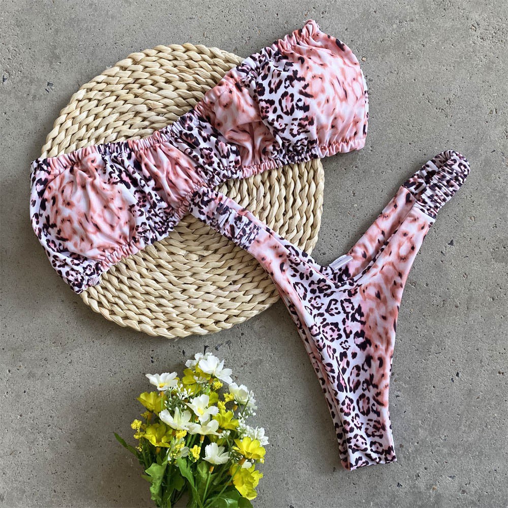 Bikini 2 mảnh kiểu cúp ngực xếp nếp thời trang quyến rũ cho nữ H185 | BigBuy360 - bigbuy360.vn