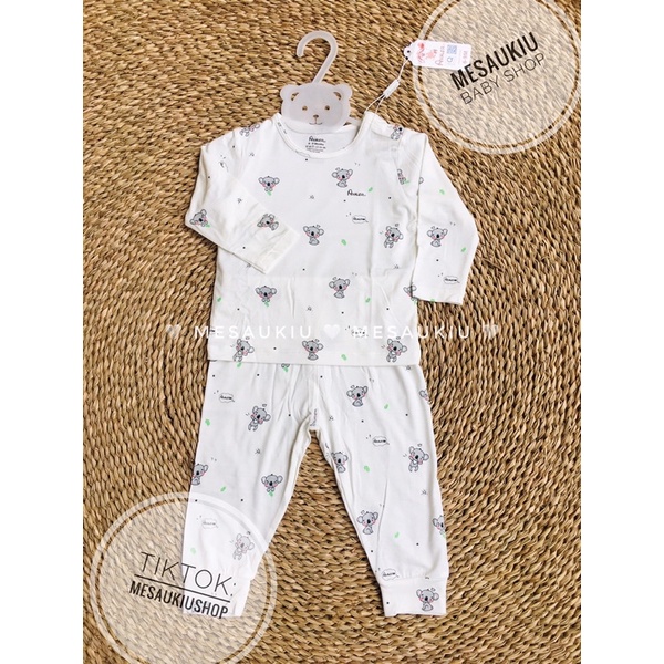 Bộ Avaler dài tay sợi tre cao cấp chính hãng cho bé trai bé gái
