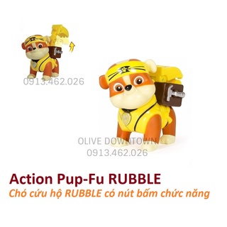 RUBBLE 🔋 Chó cứu hộ có nút bấm - Rubble Action Pups - Phim Những chú chó cứu hộ Paw Patrol