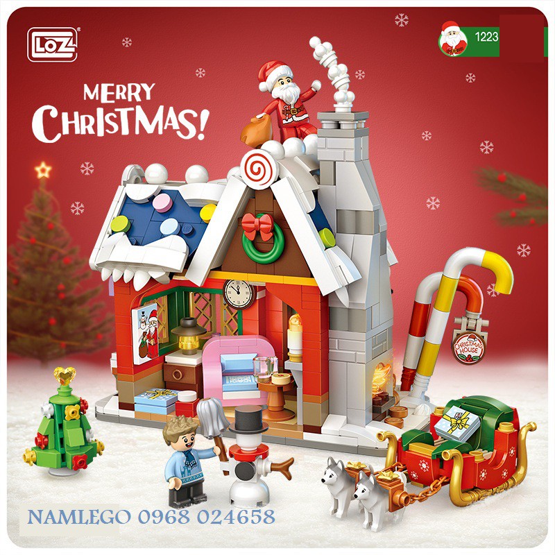 Đồ chơi lắp ráp mô hình Ngôi nhà Giáng sinh LOZ 1223
