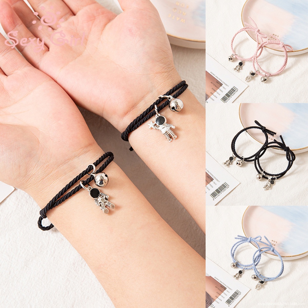 Cặp vòng tay kiêm dây buộc tóc cao su phong cách Hàn Quốc đơn giản cho nữ