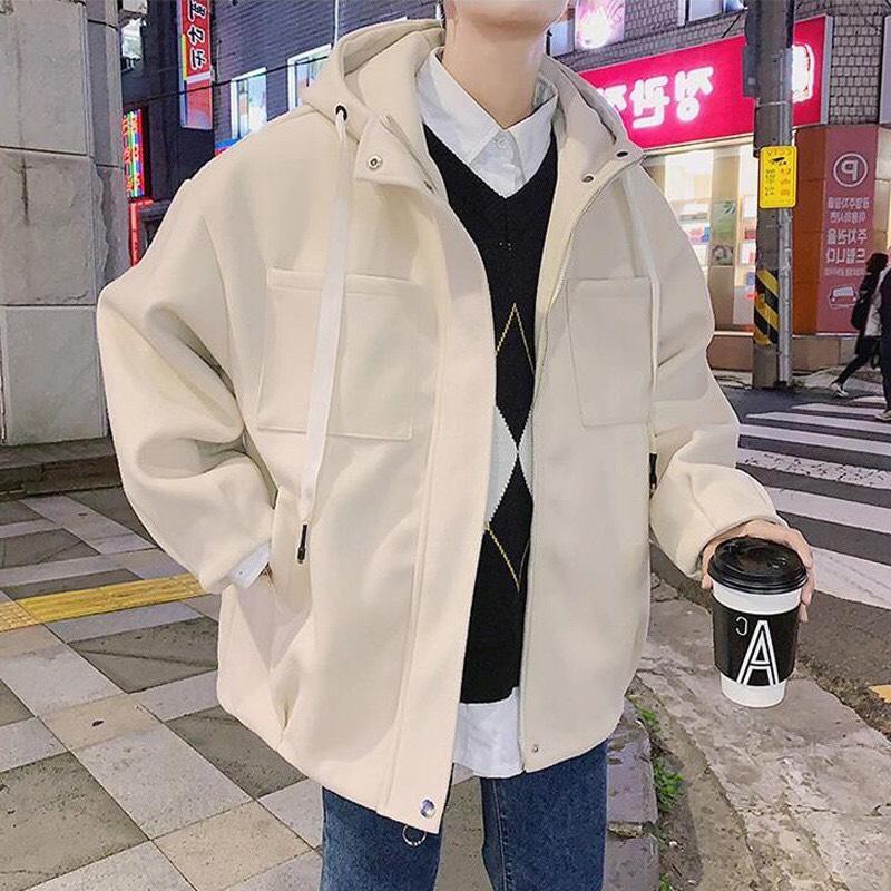 ÁO KHOÁC HOODIE NAM TÚI HÔP PHONG CÁCH MỚI CỰC CHẤT áo khoác nỉ hoodie trơn from rộng 93