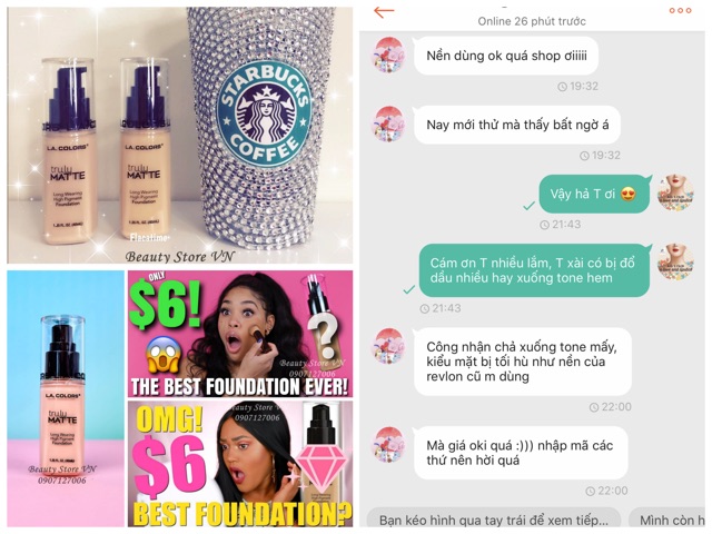 [FREESHIP💋] Kem Nền Dupe Estee Lauder Che Khuyết Điểm Kiềm Dầu Tốt LA COLORS | BigBuy360 - bigbuy360.vn