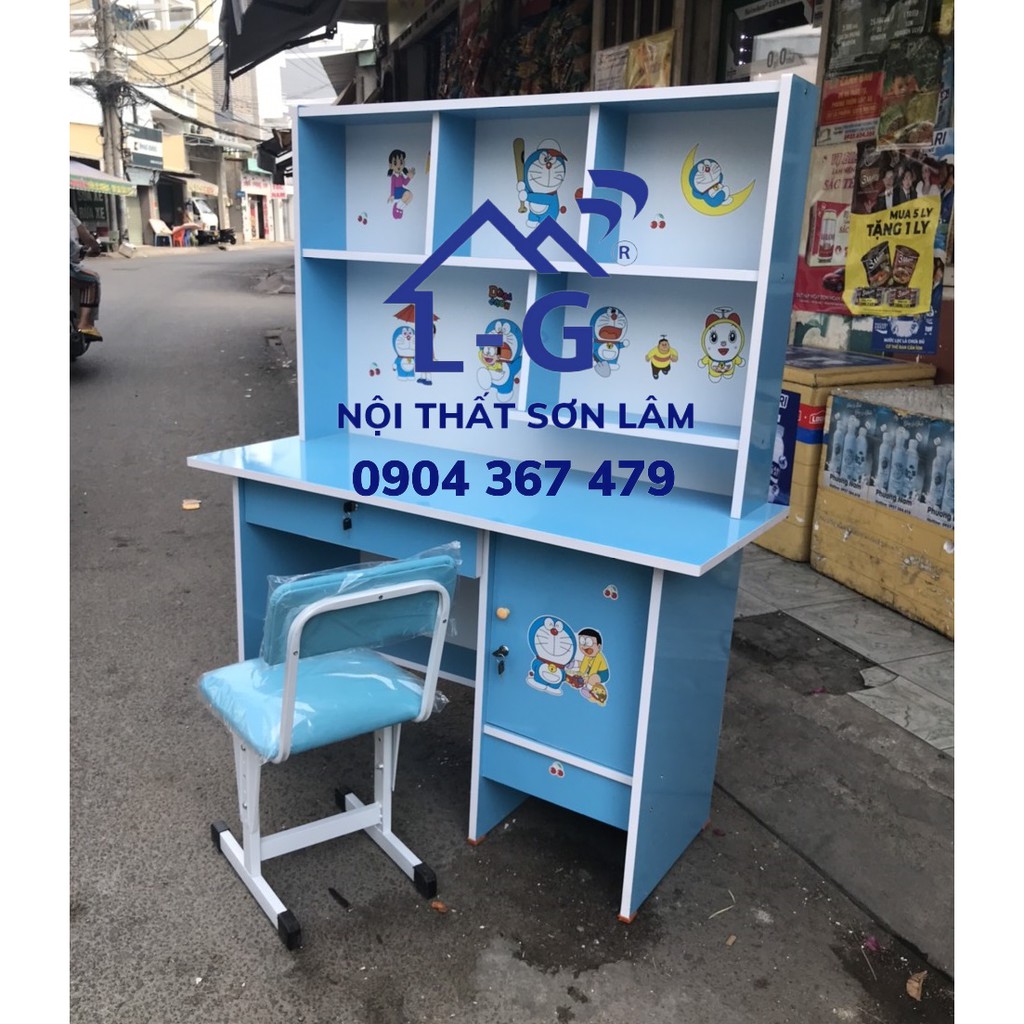 Bàn học sinh cho bé giá rẻ màu xanh lá - bàn học 1m, 1m2 - freeship | BigBuy360 - bigbuy360.vn
