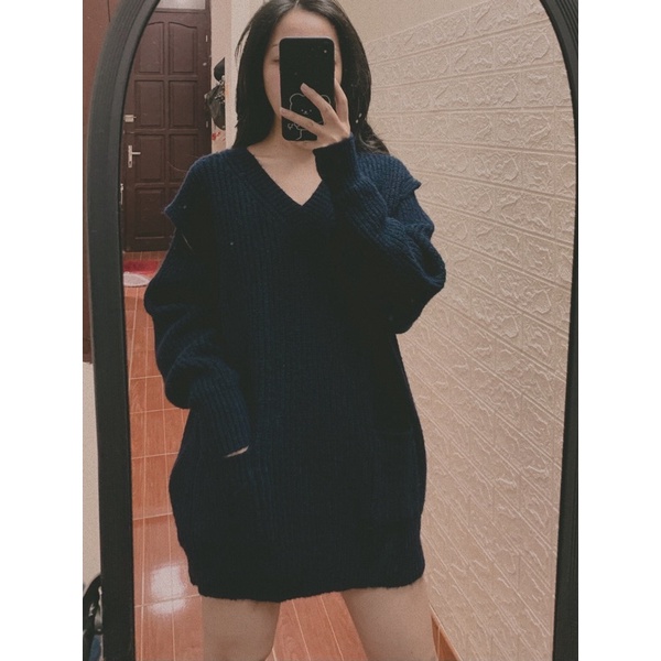 Áo len dày giấu quần cá tính thanh lý