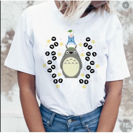 ÁO THUN TAY NGẮN IN HINH TOTORO DỂ THƯƠNG NAM NỮ GIÁ RẺ CÓ SIZE TRẺ EM) 20