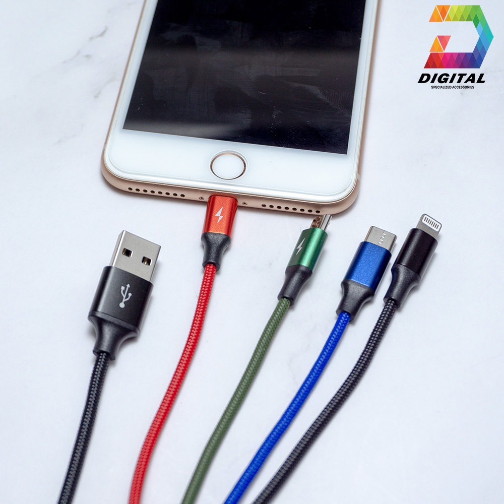 Cáp Đa Năng 4 Đầu Baseus Rapid Series Chính Hãng