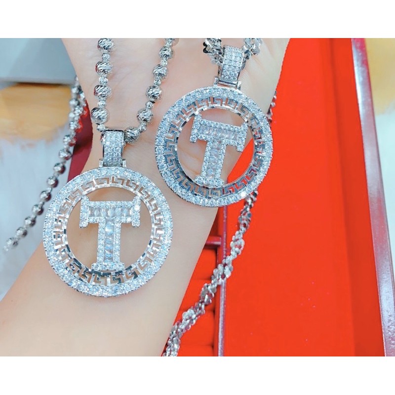 Mặt chữ T dát bạch kim đính xoàn mẫu mới cực đẹp