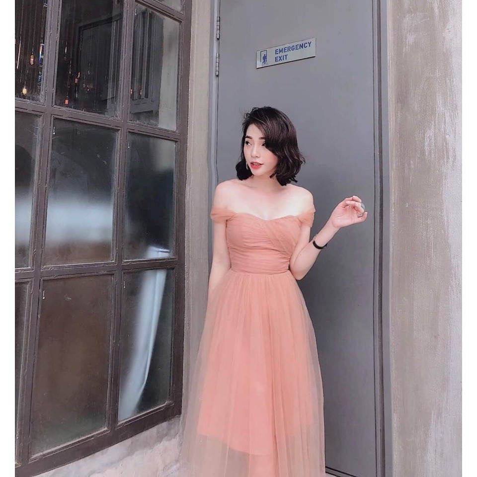 Đầm Topshop phối voan lưới