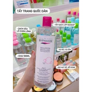 TẨY TRANG BYPHASSE SOLUTION MICELLAIRE FACE 500ML