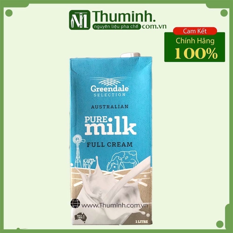 Sữa Tươi Úc Nguyên Kem Greendale Không Đường- 1Lít