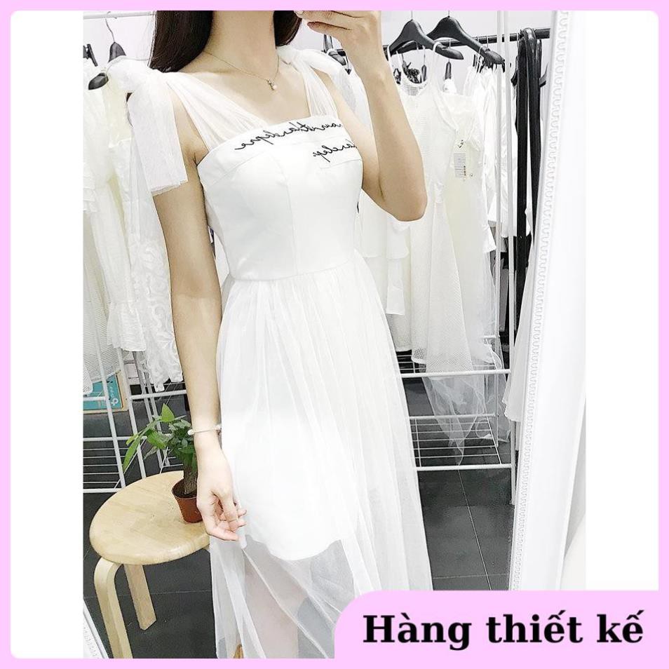 ( Hàng cao cấp ) Đầm dự tiệc đi đám cưới, váy ôm body phối voan lưới thời thượng Vanessa Dress kèm ảnh thật Đẹp *