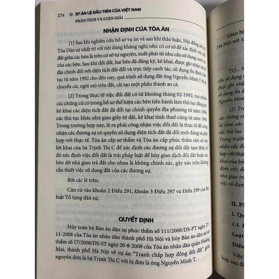 Sách- 37 án lệ đầu tiên của Việt Nam - Phân tích và luận giải | BigBuy360 - bigbuy360.vn