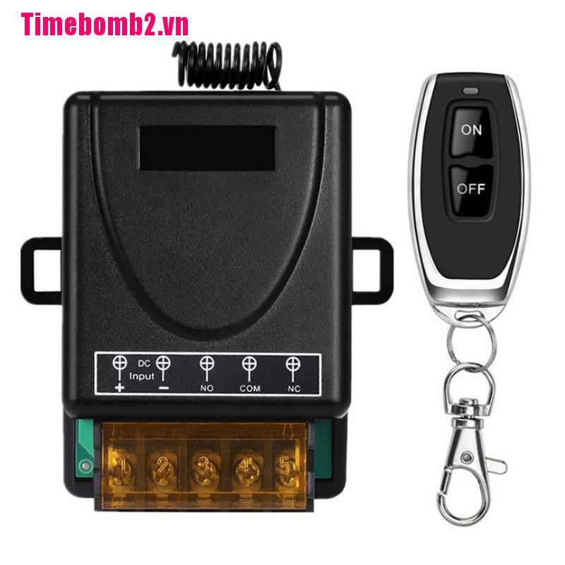 433MHz 12V 10A Relay Công tắc điều khiển từ xa RF không dây 1CH Máy phát từ xa