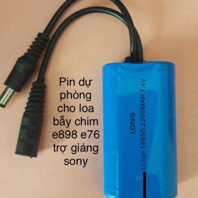 Pin dự phòng cho các loại loa nguồn 9v: Loa trợ giảng sony, e898...