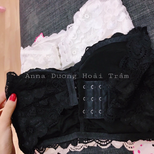 Áo Lót Ren Có Đệm Ngực Cài Khuy Sau Ba Màu. | BigBuy360 - bigbuy360.vn