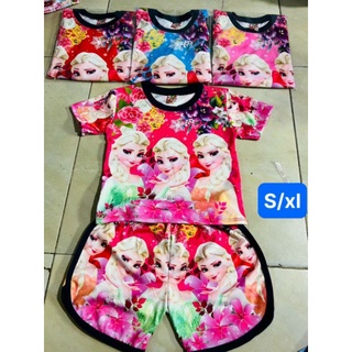 bộ thun lạnh 3d bé gái