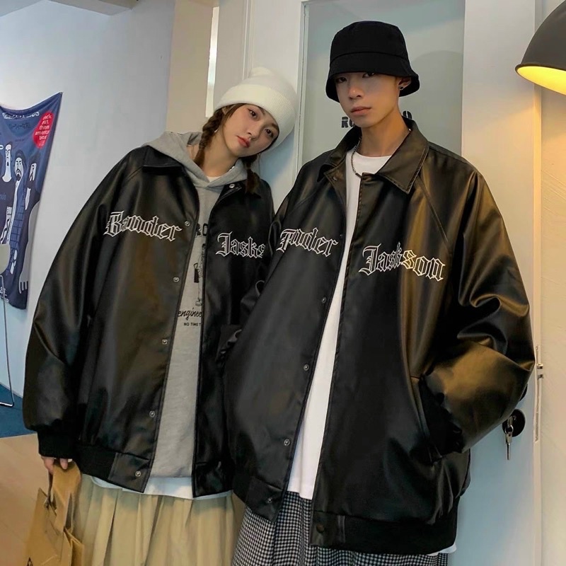 ÁO BOMBER FULL DA THÊU SOS FORM UNISEX NAM NỮ