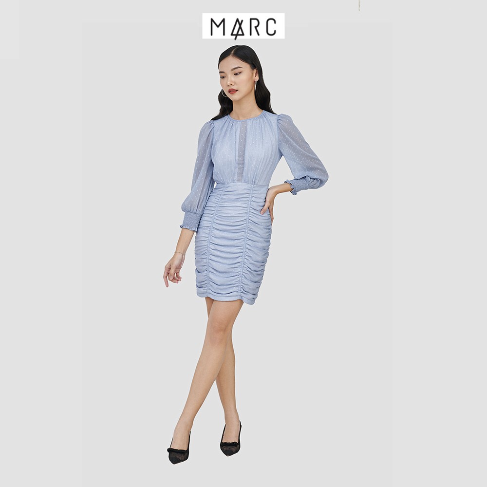 Đầm nữ form ôm nhún thân dưới - MARC FASHION