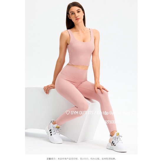 Áo Lót Thể Thao Lululemon Fold Tight Crop Tank 2022- Áo Tập Gym Cao Cấp Có Miếng Lót Nâng Ngực