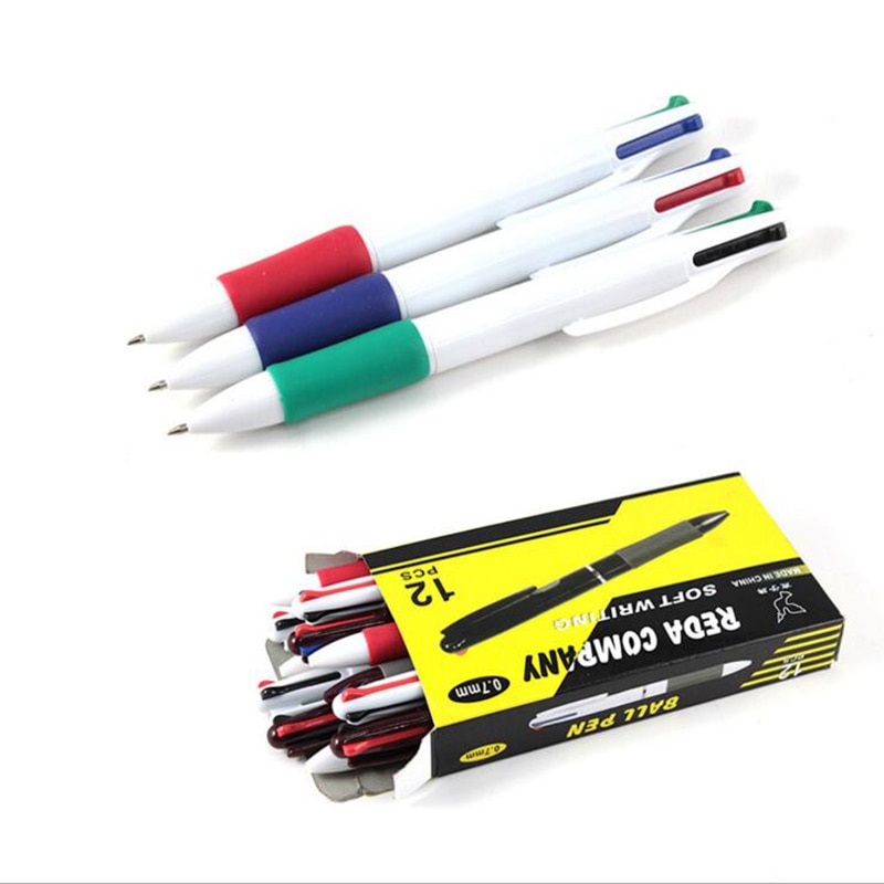 Bút bi nhiều màu 4 trong 1 cỡ ngòi 0.7mm kiểu dáng tiện dụng