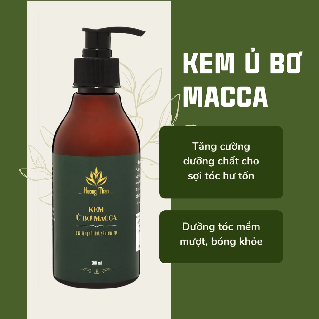 Dầu Kem ủ bơ macca, dưỡng tóc mềm mượt, chắc khỏe Mộc Hương Thảo