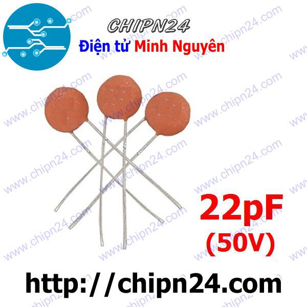 [25 CON] Tụ gốm 22pF 22p 50V