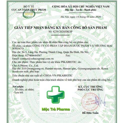 Men vi sinh PIKABIOTIC(Nhập khẩu Hàn Quốc)-Hỗ trợ cân bằng hệ tiêu hóa,chống táo bón,tiêu chảy- Hộp 30gói